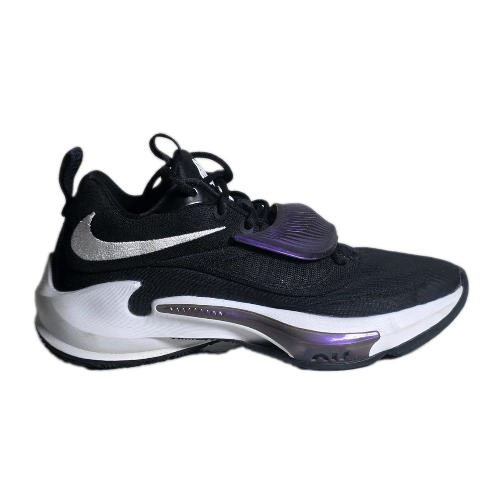 Nike Zoom Freak 3 Project 34 Sneakers DA0694-001 Men's 9 Black/Purple Shoes